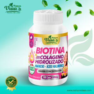 Biotina - Colageno Hidrolizado + Magnesio + Ácido Hialurónico