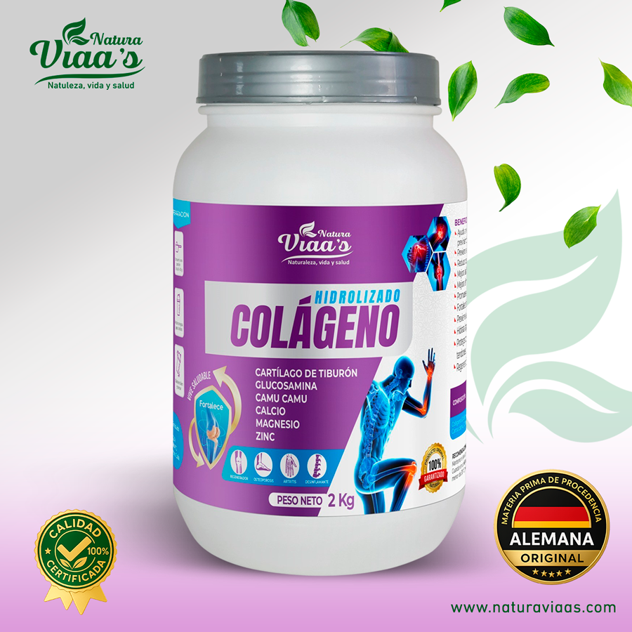 Colageno Hidorlizado + Cartílago de Tiburón + Glucosamina + Camu Camu