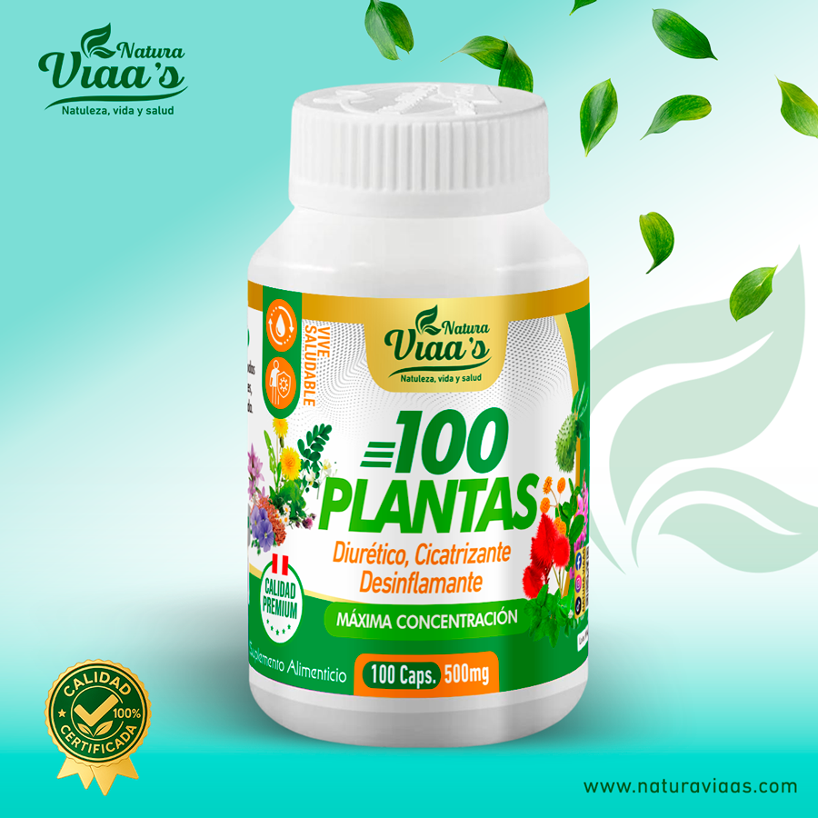 100 Plantas Natura Viaa's - Máxima Concentración